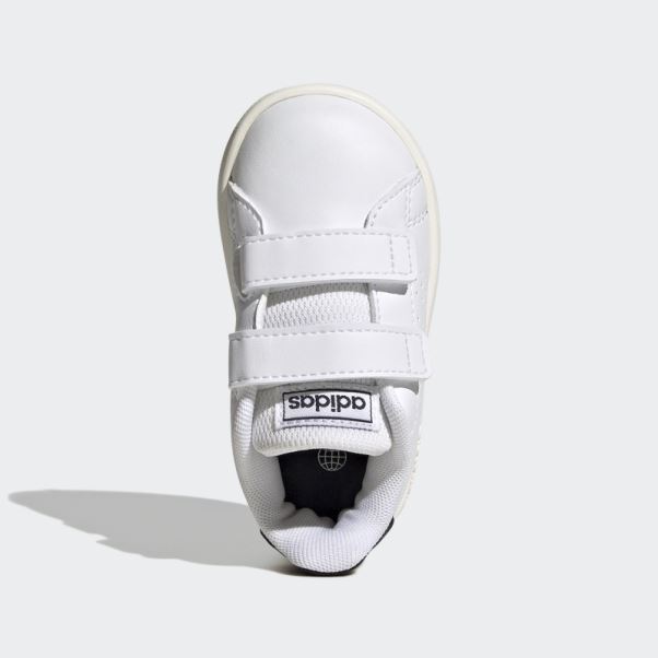 Adidas Avantage Lifestyle Court Deux Chaussures Auto-agrippantes Blanc