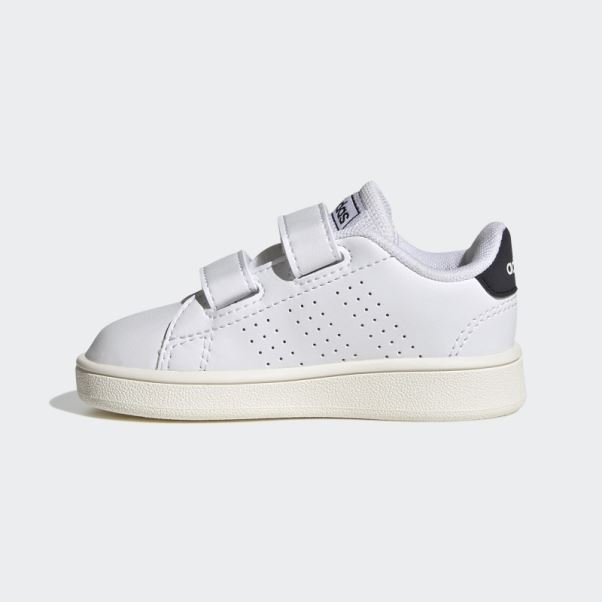 Adidas Avantage Lifestyle Court Deux Chaussures Auto-agrippantes Blanc