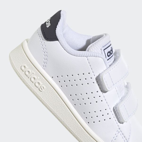 Adidas Avantage Lifestyle Court Deux Chaussures Auto-agrippantes Blanc