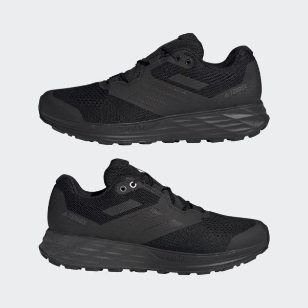 Terrex Deux Flux Chaussures De Course Sur Sentier Adidas Noir