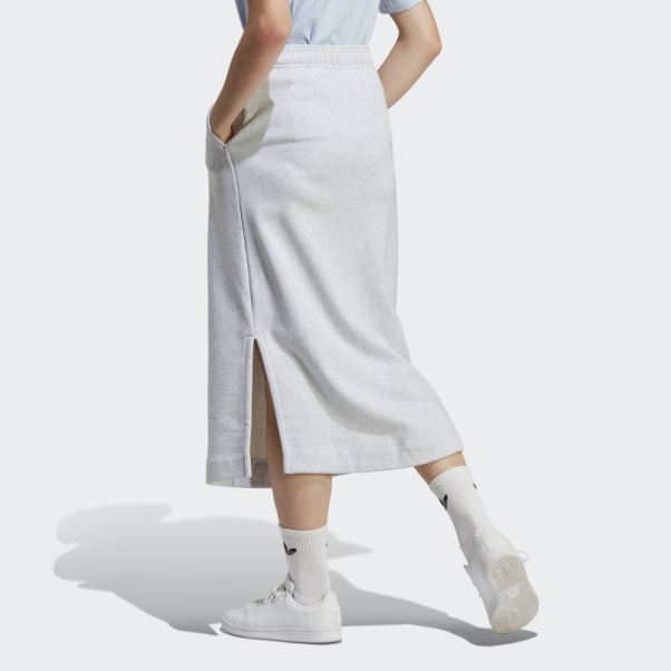 Jupe Adidas Premium Essentials Gris Clair Chiné