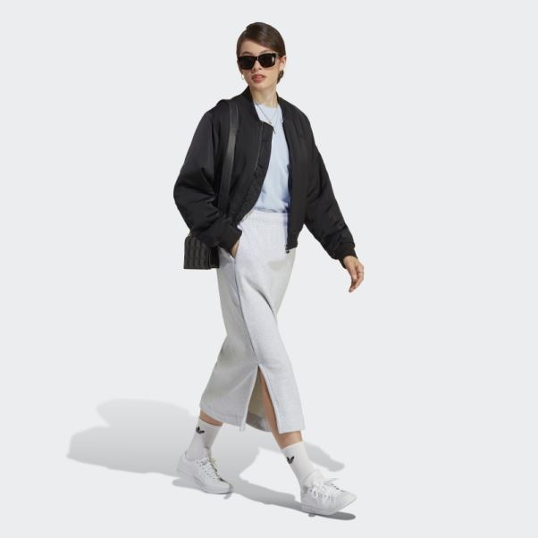 Jupe Adidas Premium Essentials Gris Clair Chiné