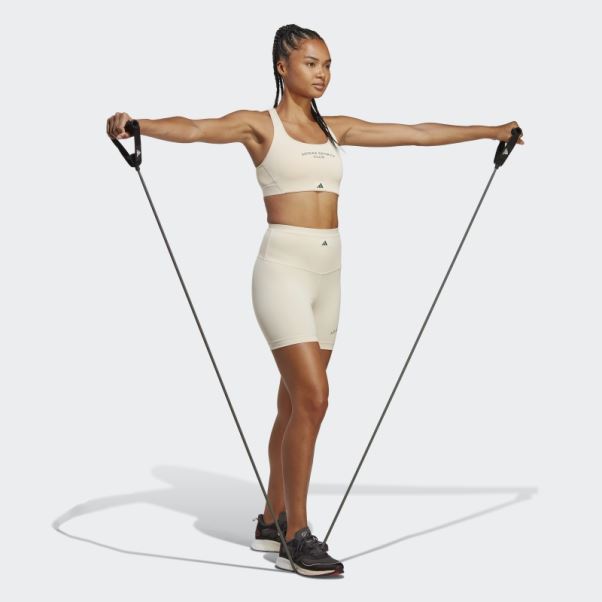 élégant Adidas Lin Sports Club Leggings Taille Haute Courts