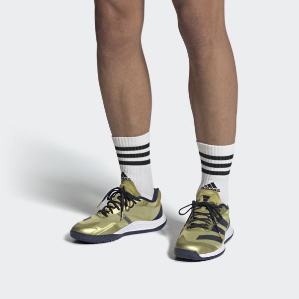 Adidas Or Métallique Adizero Fastcourt Chaussures
