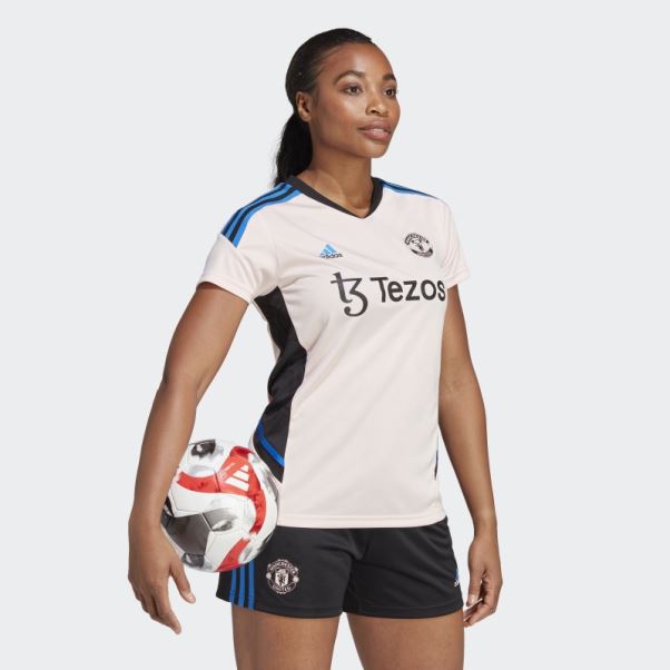 Maillot D'entrainement Manchester United Condivo 22 Rose Icey Adidas
