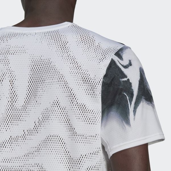 T-shirt Graphique Rapide Adidas Blanc