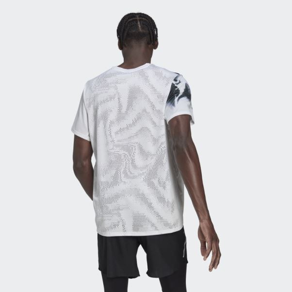 T-shirt Graphique Rapide Adidas Blanc