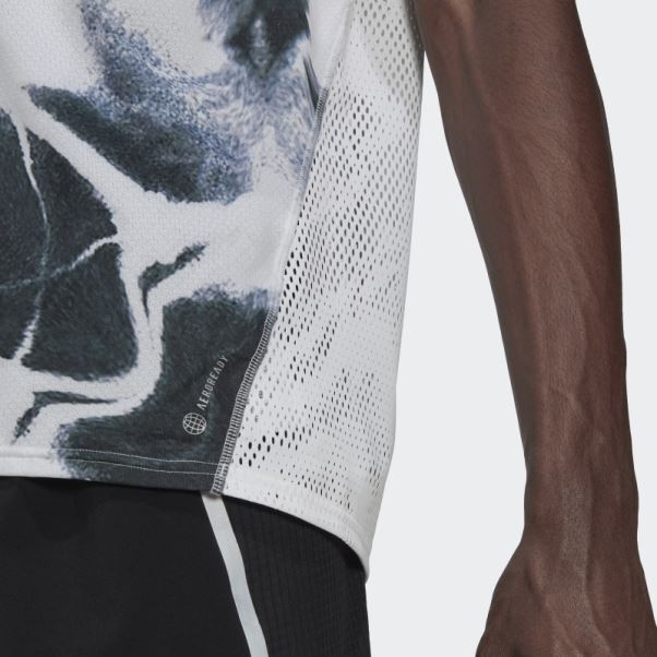 T-shirt Graphique Rapide Adidas Blanc