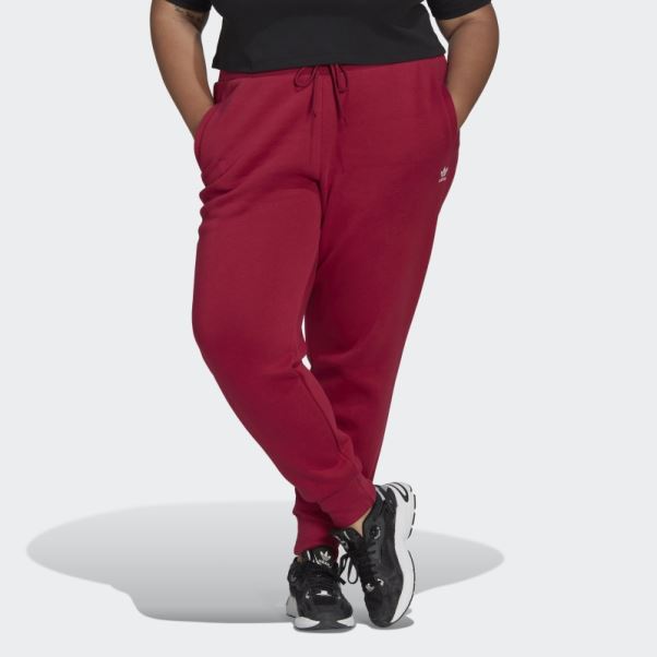 Adidas Adicolor Essentials Pantalon De Jogging Slim Polaire Bordeaux (grande Taille)