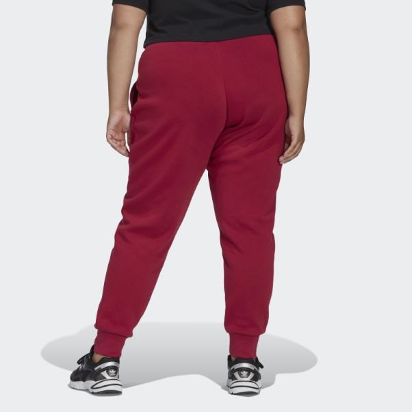 Adidas Adicolor Essentials Pantalon De Jogging Slim Polaire Bordeaux (grande Taille)
