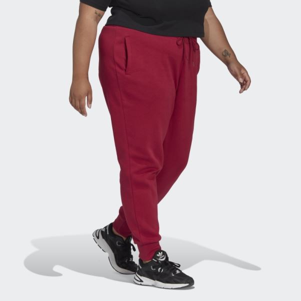 Adidas Adicolor Essentials Pantalon De Jogging Slim Polaire Bordeaux (grande Taille)