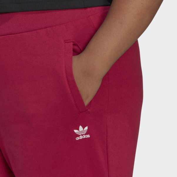 Adidas Adicolor Essentials Pantalon De Jogging Slim Polaire Bordeaux (grande Taille)
