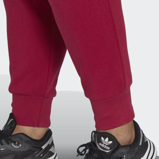 Adidas Adicolor Essentials Pantalon De Jogging Slim Polaire Bordeaux (grande Taille)