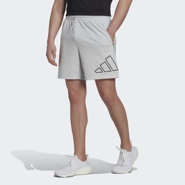 Short D'entraînement à 3 Barres Train Icones Gris Adidas