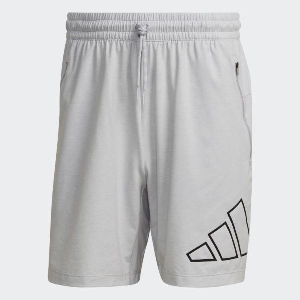Short D'entraînement à 3 Barres Train Icones Gris Adidas