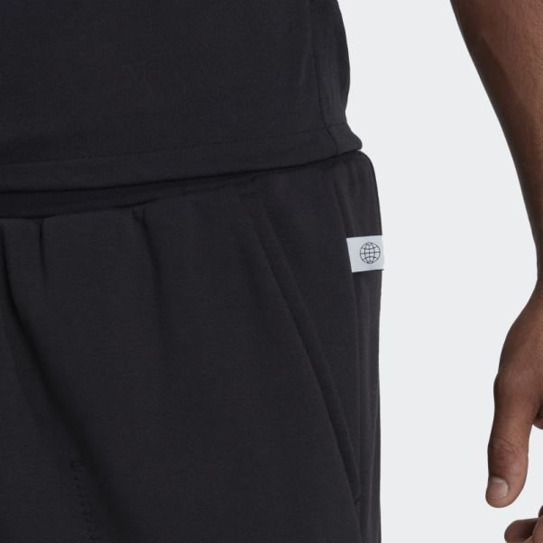 Pantalon Molletonné Studio Lounge Adidas Noir