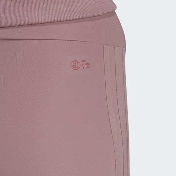 Collant Adidas Mauve Adicolor Classics 3 Bandes Ton Sur Ton