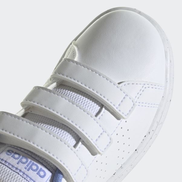 Avantage Lifestyle Court Chaussures Auto-agrippantes Adidas Blanc