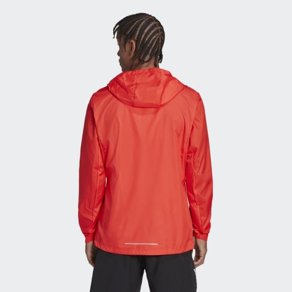 Veste De Course Adidas Rouge