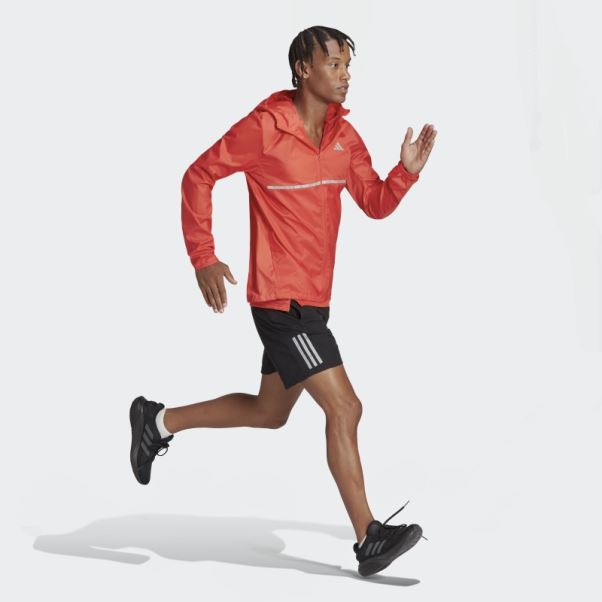 Veste De Course Adidas Rouge