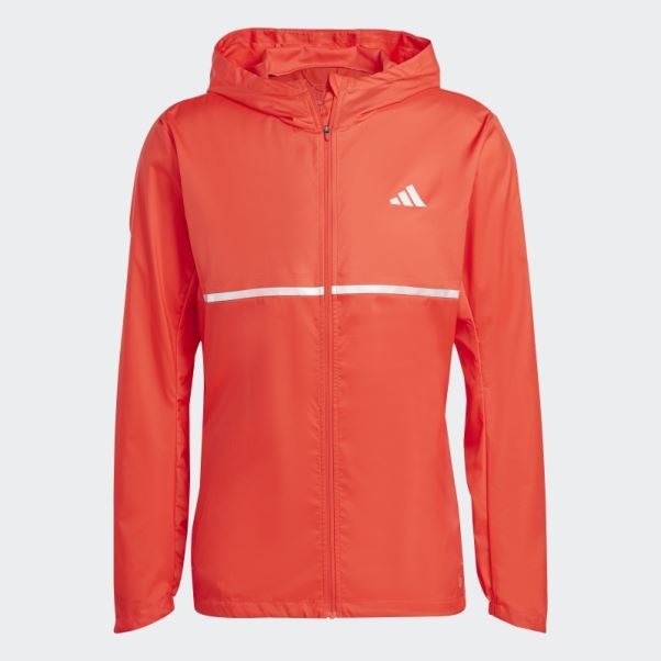 Veste De Course Adidas Rouge