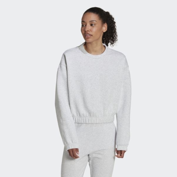 Sweat Gris Clair Chiné Studio Lounge Adidas