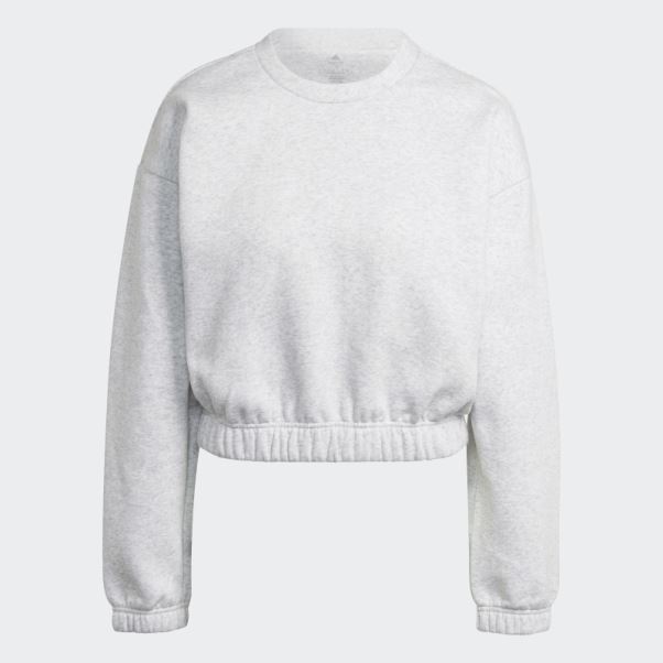 Sweat Gris Clair Chiné Studio Lounge Adidas