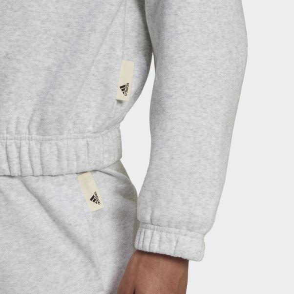 Sweat Gris Clair Chiné Studio Lounge Adidas