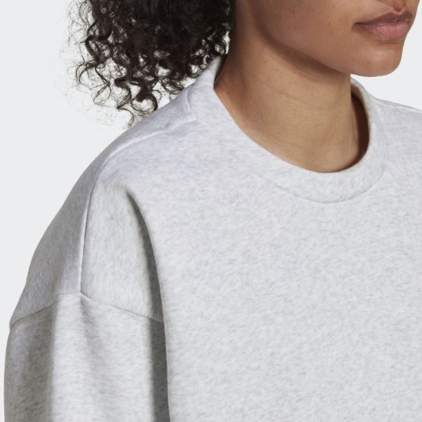 Sweat Gris Clair Chiné Studio Lounge Adidas