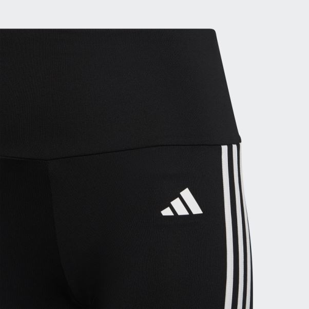 Legging Taille Haute Adidas Essentials Aeroready 3 Bandes Noir