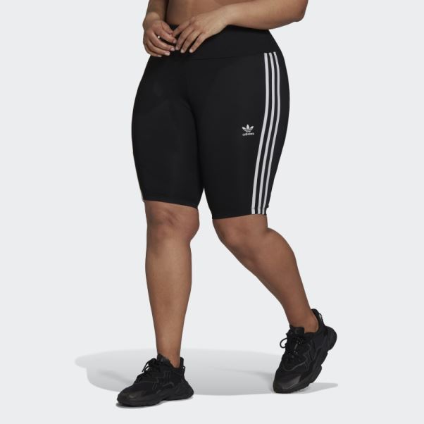 Collants Courts Adidas Adicolor Classics High-waisted Primeblue Noir (grande Taille)