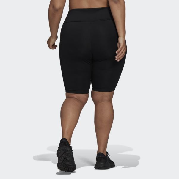 Collants Courts Adidas Adicolor Classics High-waisted Primeblue Noir (grande Taille)