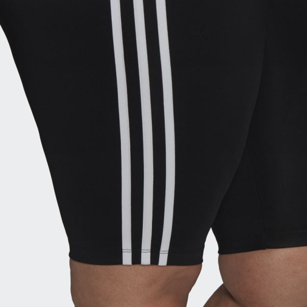 Collants Courts Adidas Adicolor Classics High-waisted Primeblue Noir (grande Taille)