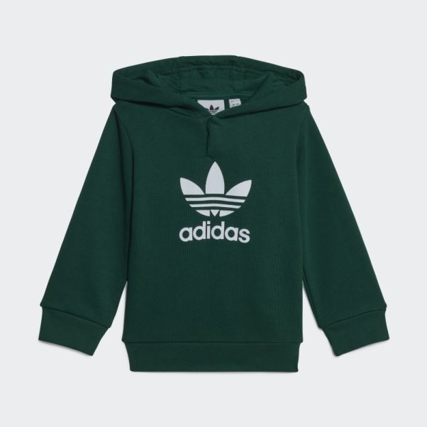 Ensemble Sweat à Capuche Adicolor Adidas Vert Foncé