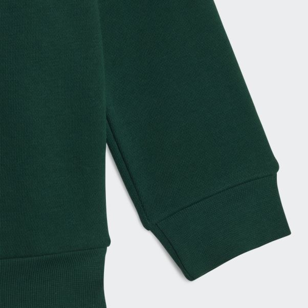 Ensemble Sweat à Capuche Adicolor Adidas Vert Foncé