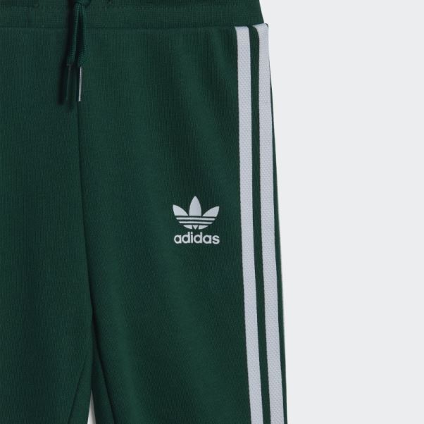 Ensemble Sweat à Capuche Adicolor Adidas Vert Foncé