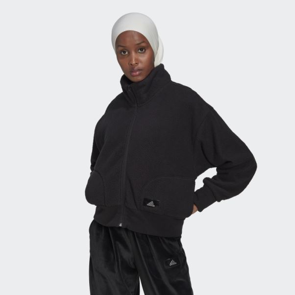 Veste Sherpa Holidayz Adidas Noir