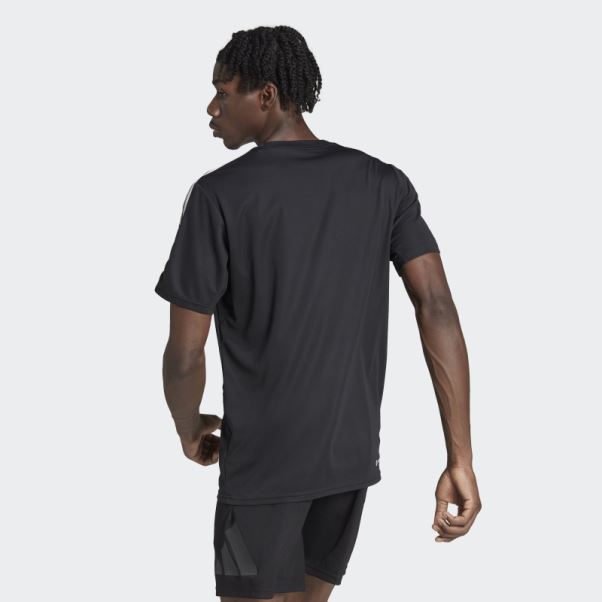 T-shirt D'entraînement à 3 Bandes Train Essentials Noir Adidas