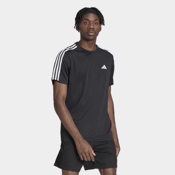 Train Essentials 3-stripes T-shirt D'entraînement Adidas Noir