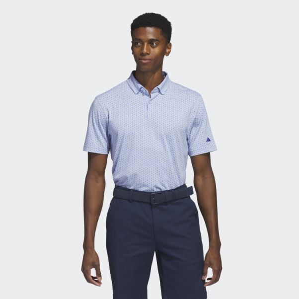 Polo De Golf Imprimé Go-to Bleu Aube Adidas