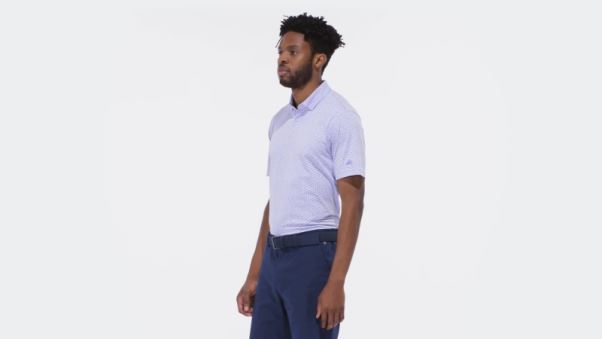 Polo De Golf Imprimé Go-to Bleu Aube Adidas