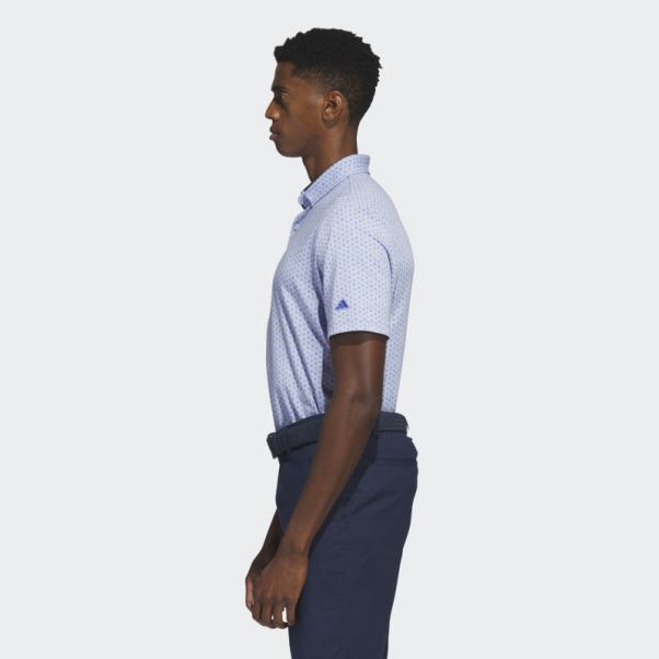 Polo De Golf Imprimé Go-to Bleu Aube Adidas