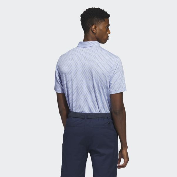Polo De Golf Imprimé Go-to Bleu Aube Adidas