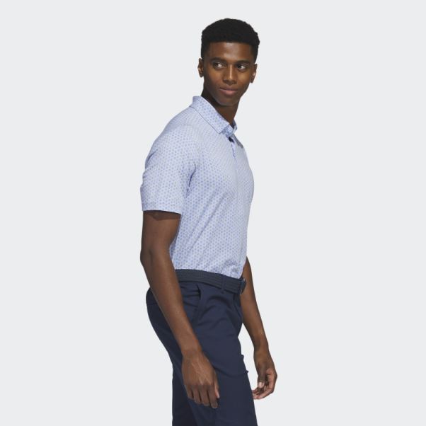 Polo De Golf Imprimé Go-to Bleu Aube Adidas