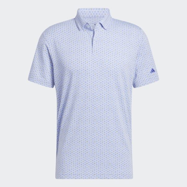 Polo De Golf Imprimé Go-to Bleu Aube Adidas