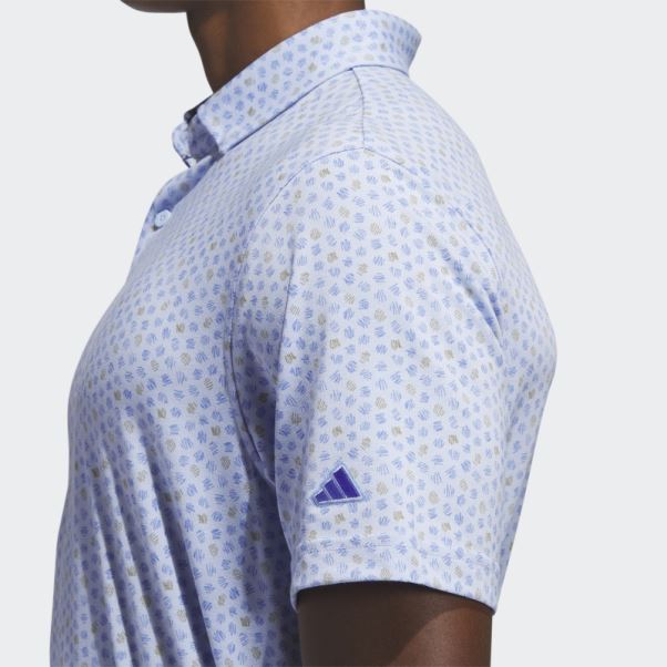 Polo De Golf Imprimé Go-to Bleu Aube Adidas