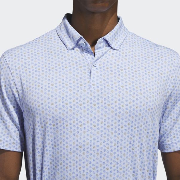 Polo De Golf Imprimé Go-to Bleu Aube Adidas