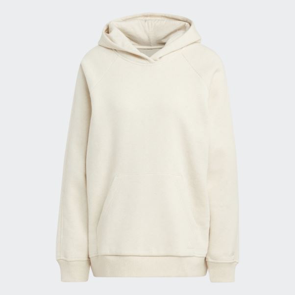 Adidas Ecru Tint Mel All Szn Polaire Boyfriend Sweat à Capuche