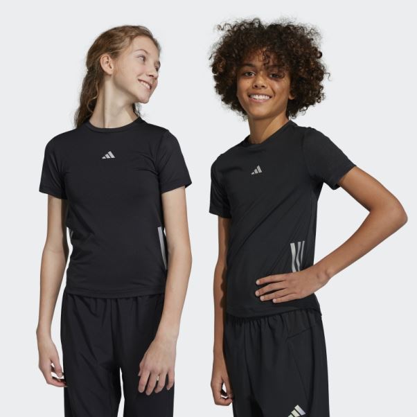 T-shirt Aeroready 3 Bandes Noir Adidas