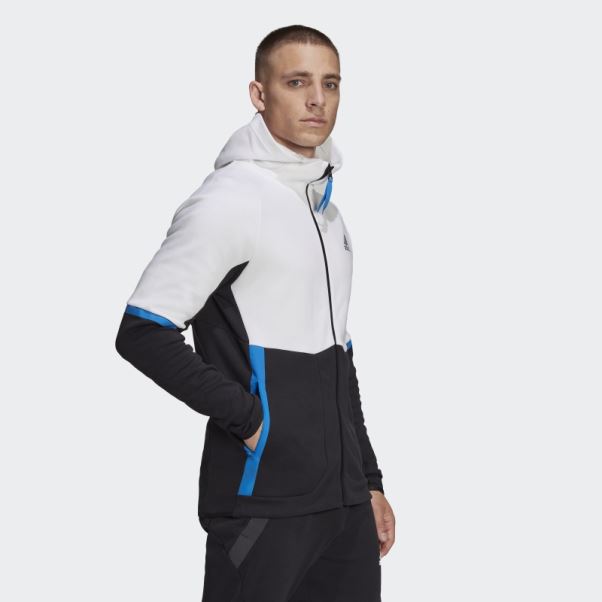 Conçu Pour Gameday Veste Entièrement Zippée Blanc Adidas